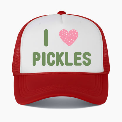 I Love Pickles Colorblock Trucker Hat