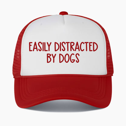 Easily Distracted by Dogs Colorblock Trucker Hat