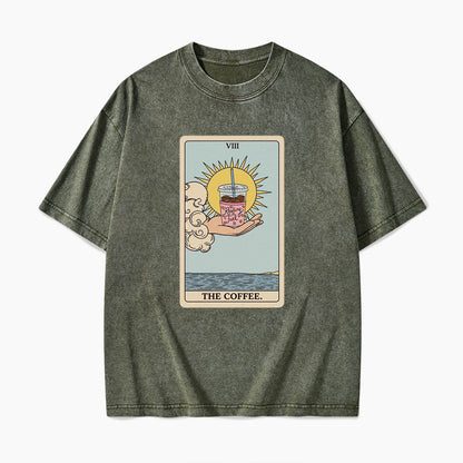 The COFFEE Tarot Card Washed Tees
