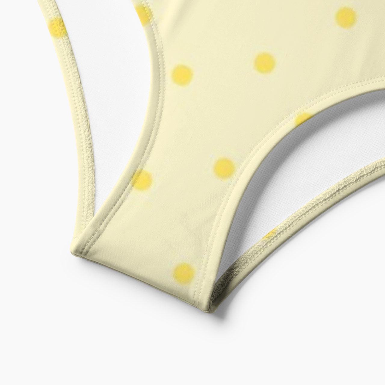 Sunny Lemon Dot Print Bikini Set