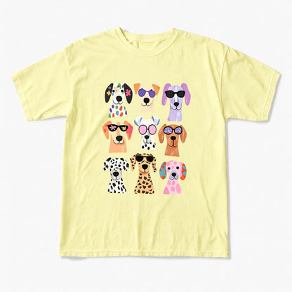 Colorful Cute Dog T Shirts