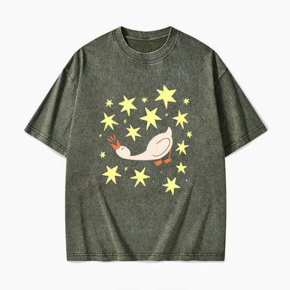 Cute Angry Goose Washed Tees