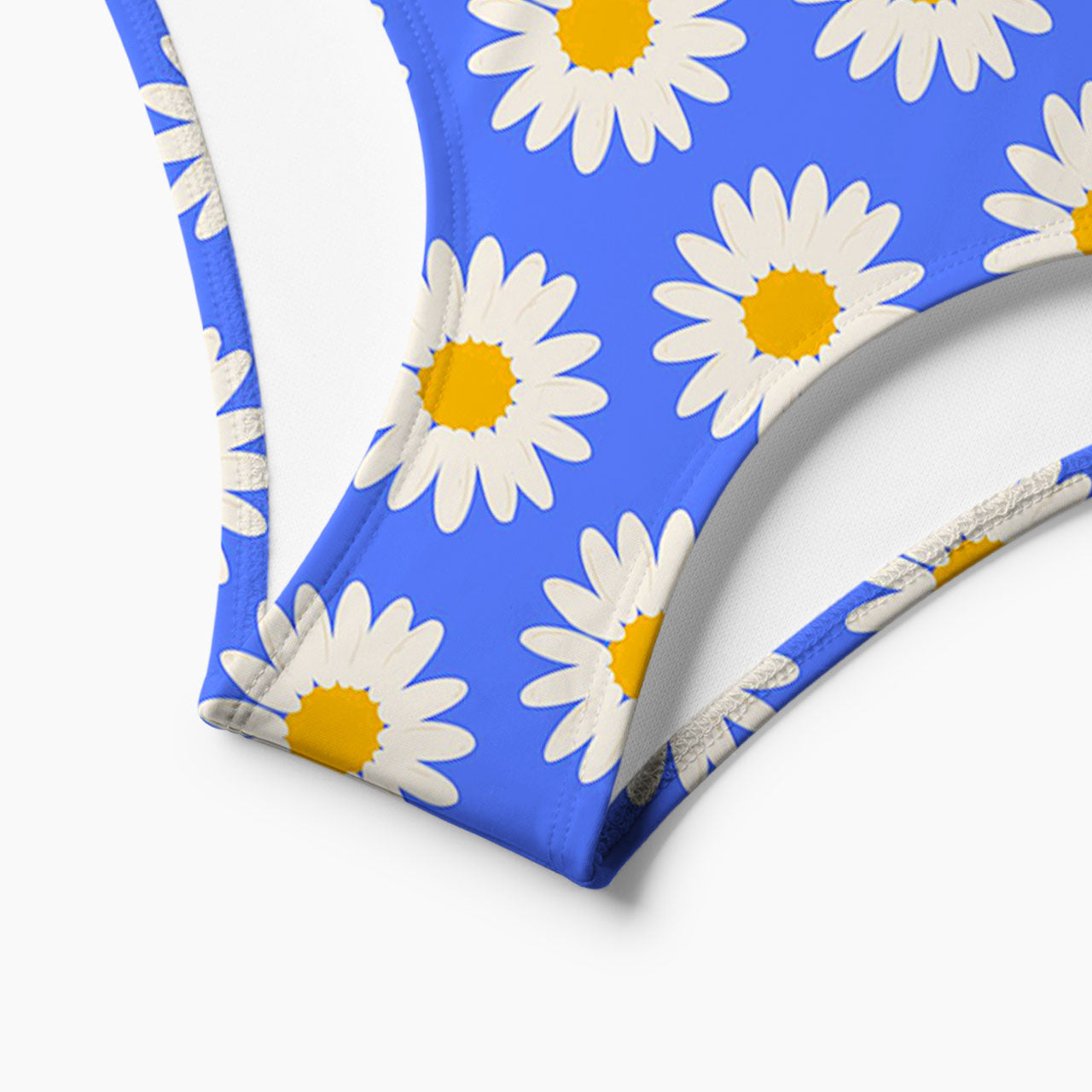 Blue Sky Daisy Print Bikini Set