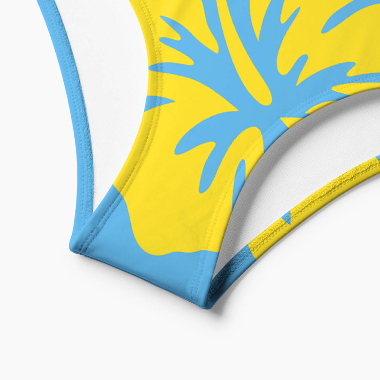 Blue Lagoon Hibiscus Print Bikini Set