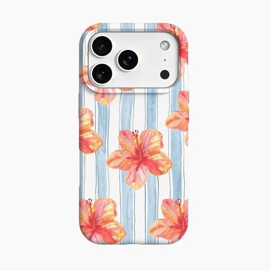 Blue Gingham Citrus Day Phone Case