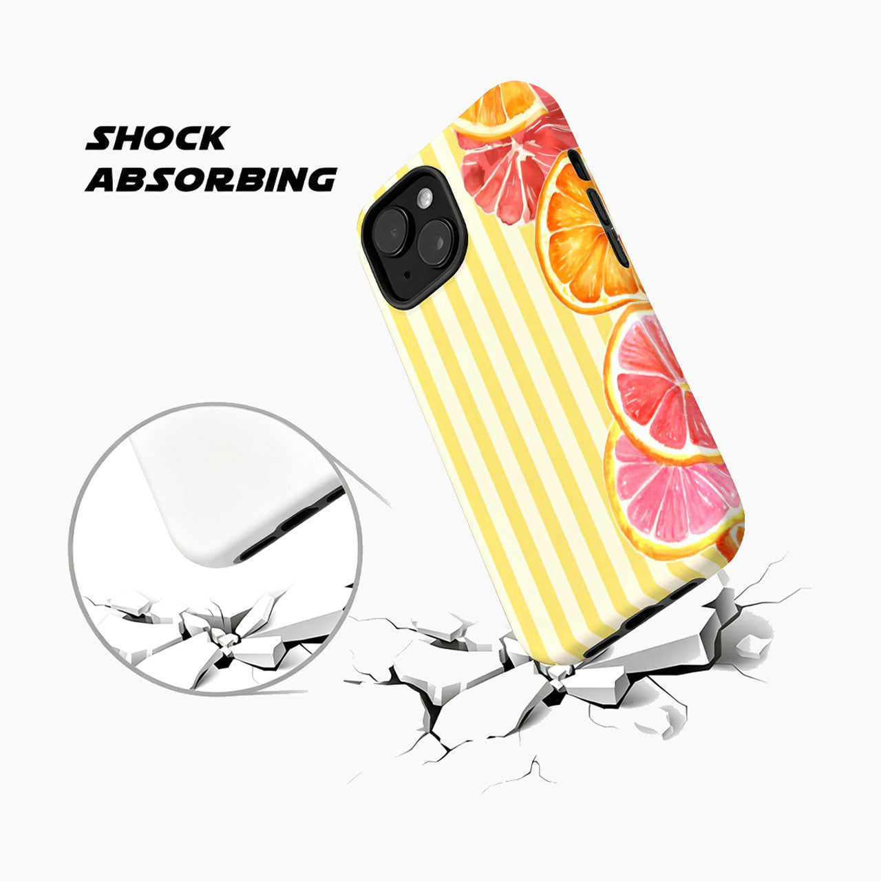 Citrus Sunshine Stripe Phone Case