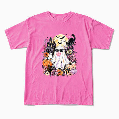 Ghost Blowing Bubble Gum Halloween T Shirts