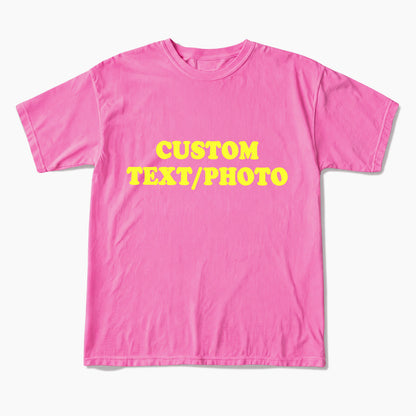 Custom Personalized Text Photo T Shirts Jellypine