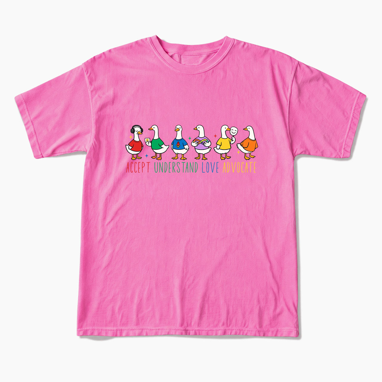 Accept Understand Love Advocate Goose T Shirts