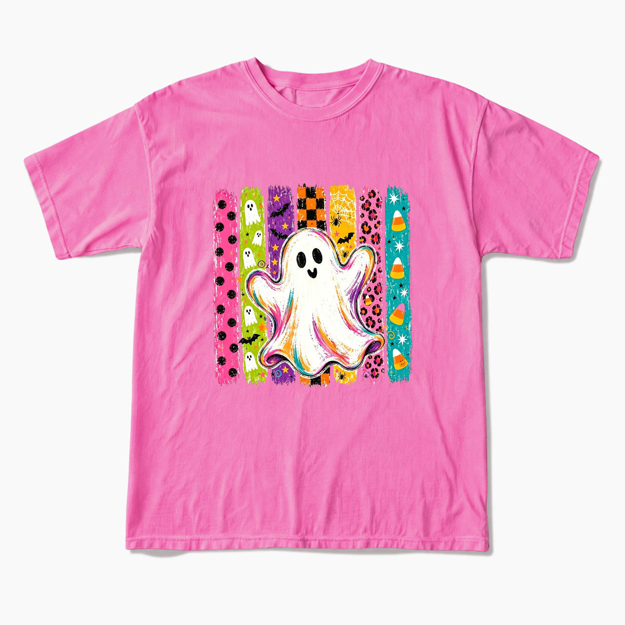 Rainbow Ghost Halloween T Shirts