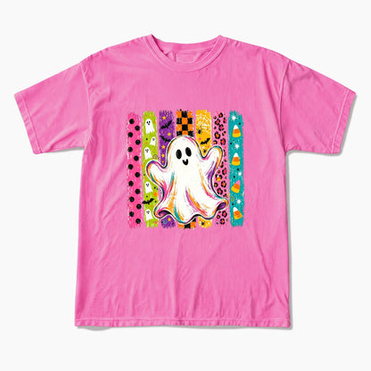 Rainbow Ghost Halloween T Shirts