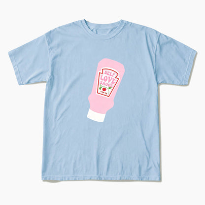 Pink Self Love Sauce Bottle T Shirts