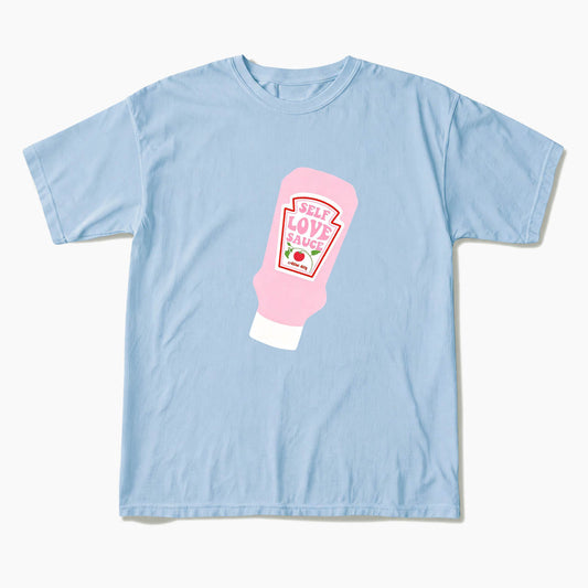 Pink Self Love Sauce Bottle T Shirts