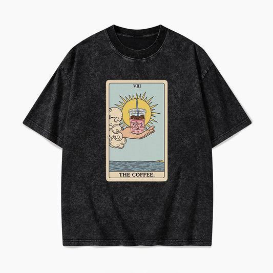 The COFFEE Tarot Card Washed Tees