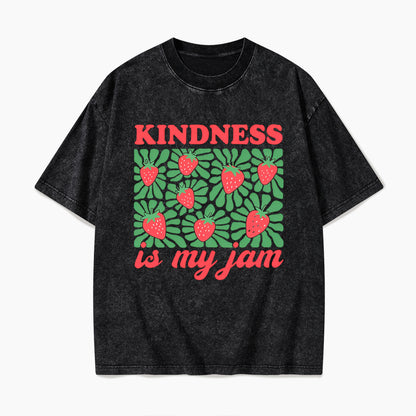 Kindness in My Jam Washed Tees