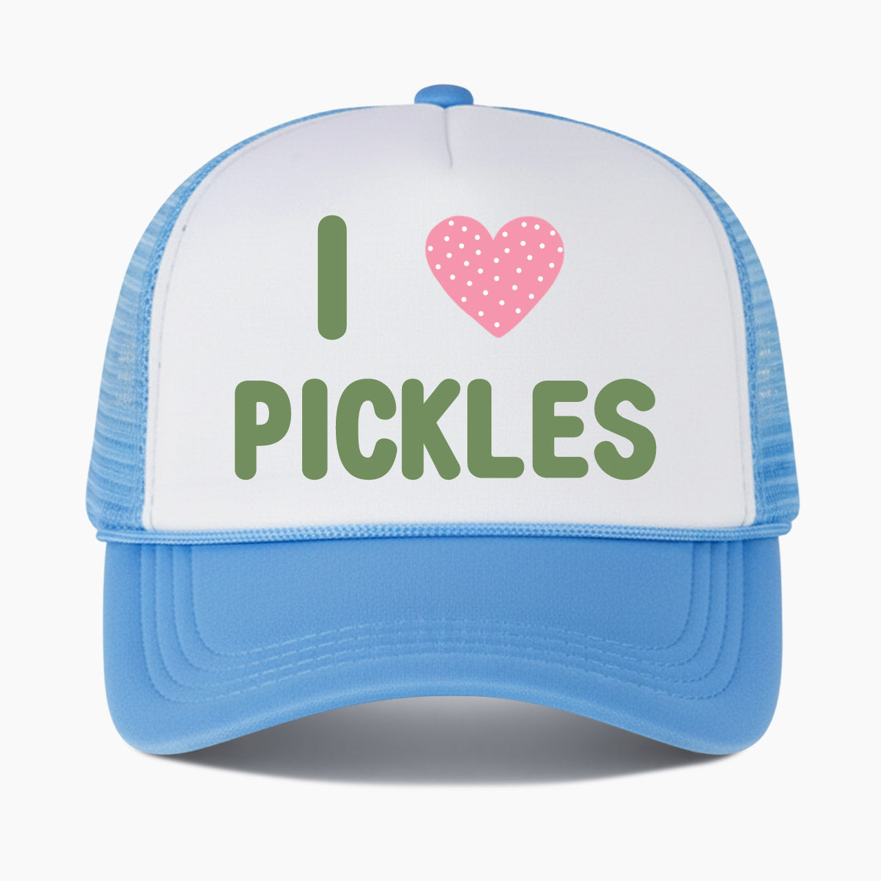I Love Pickles Colorblock Trucker Hat