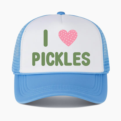 I Love Pickles Colorblock Trucker Hat