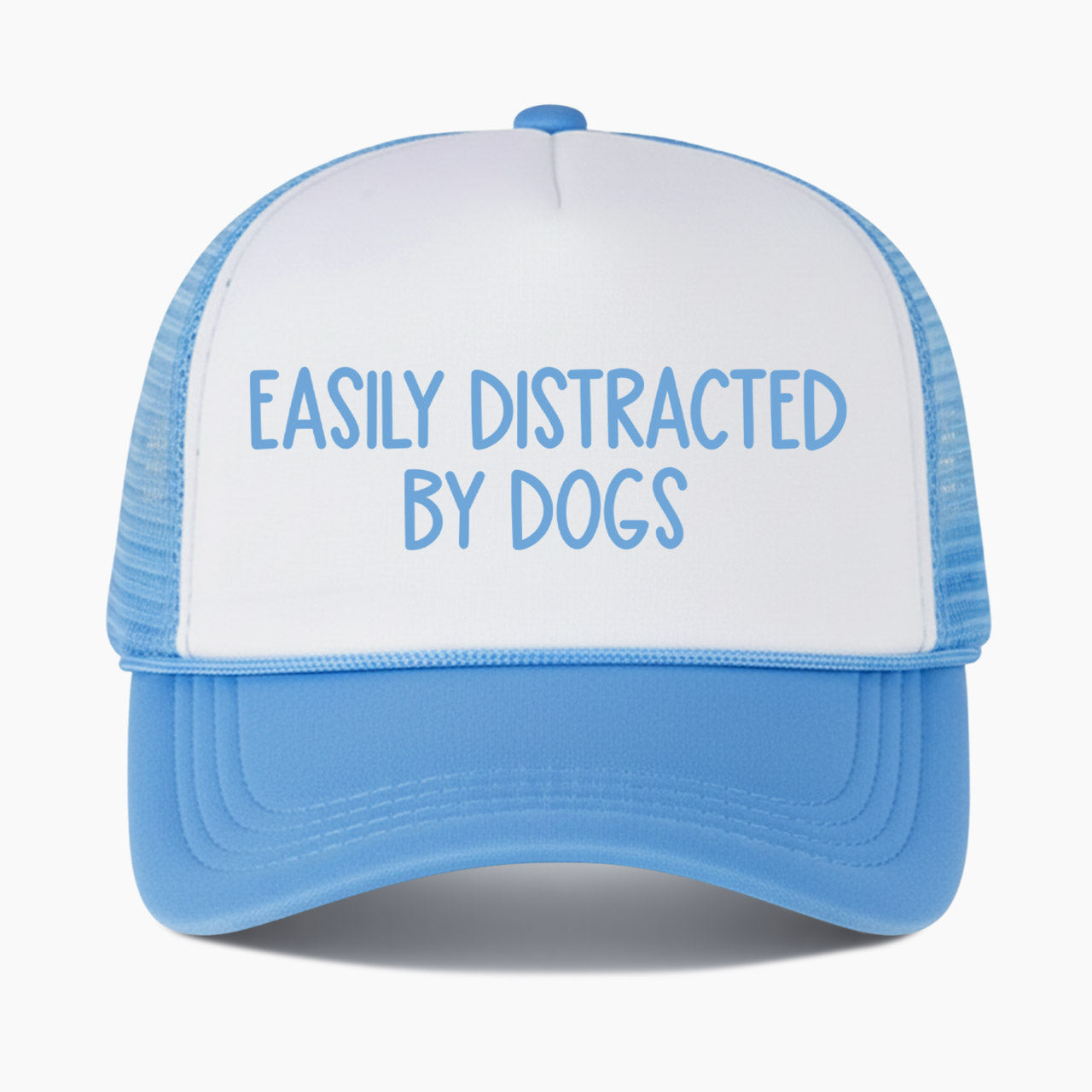 Easily Distracted by Dogs Colorblock Trucker Hat