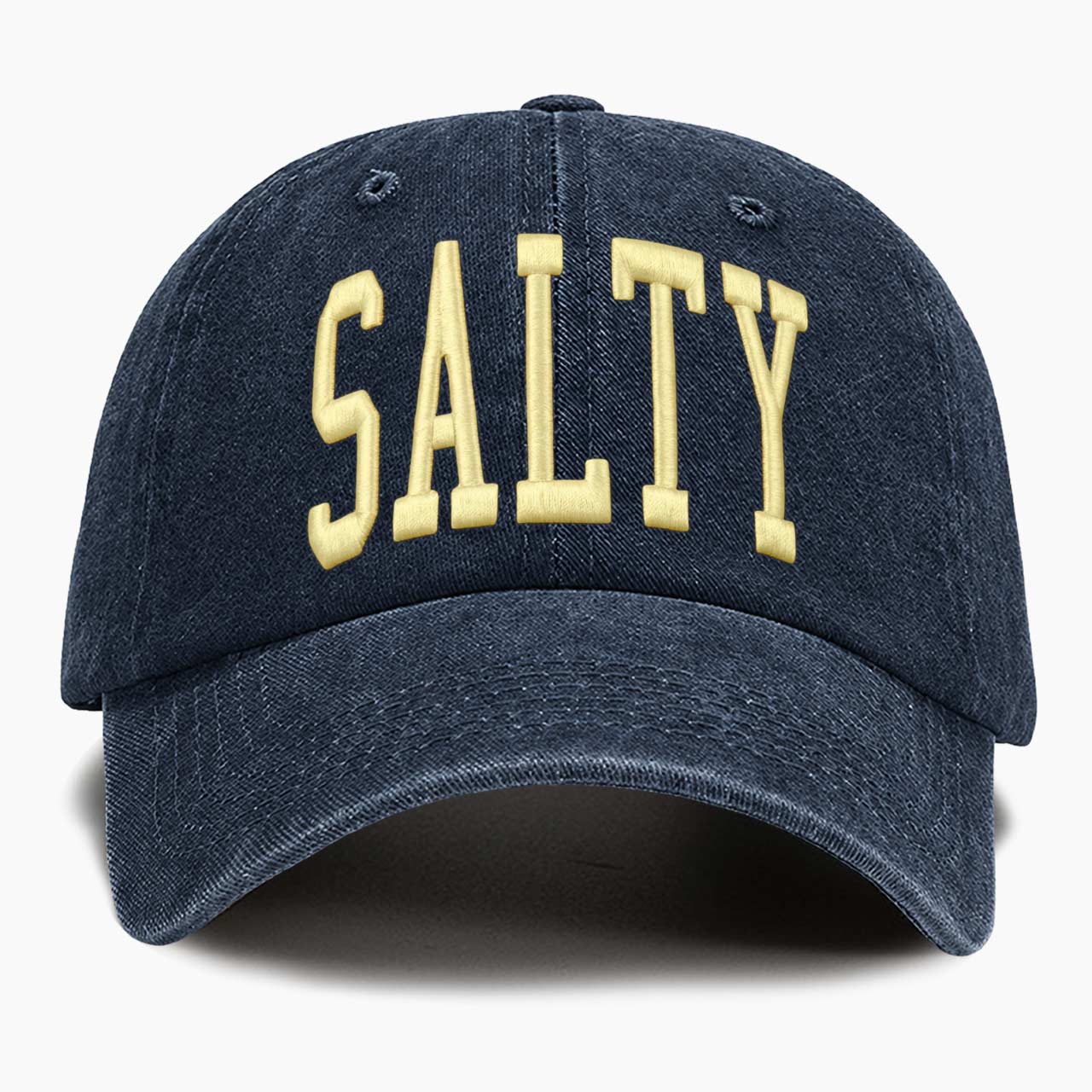 Embroidered Salty Washed Baseball Cap