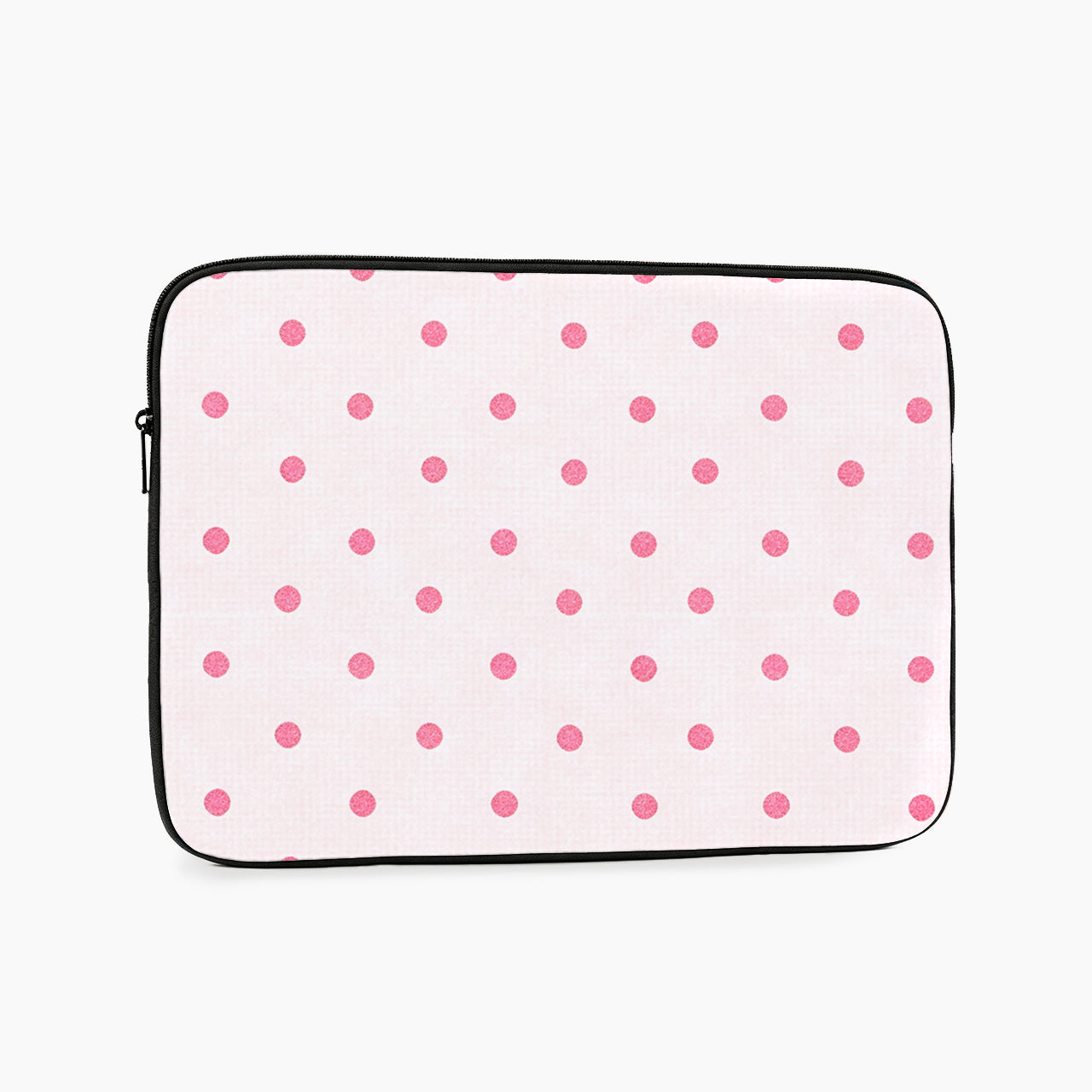 Soft Pink Polka Dot Laptop Sleeve