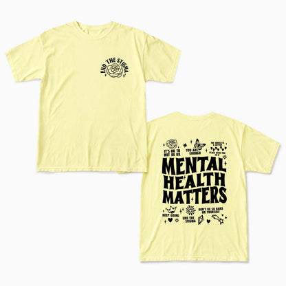 Mental Health Matters Two Sides T Shirts