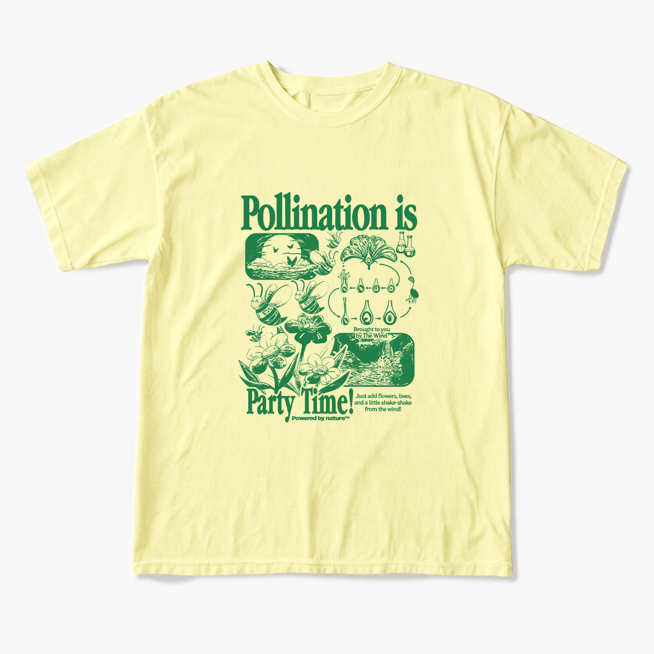 Bee Pollination Vintage T Shirts