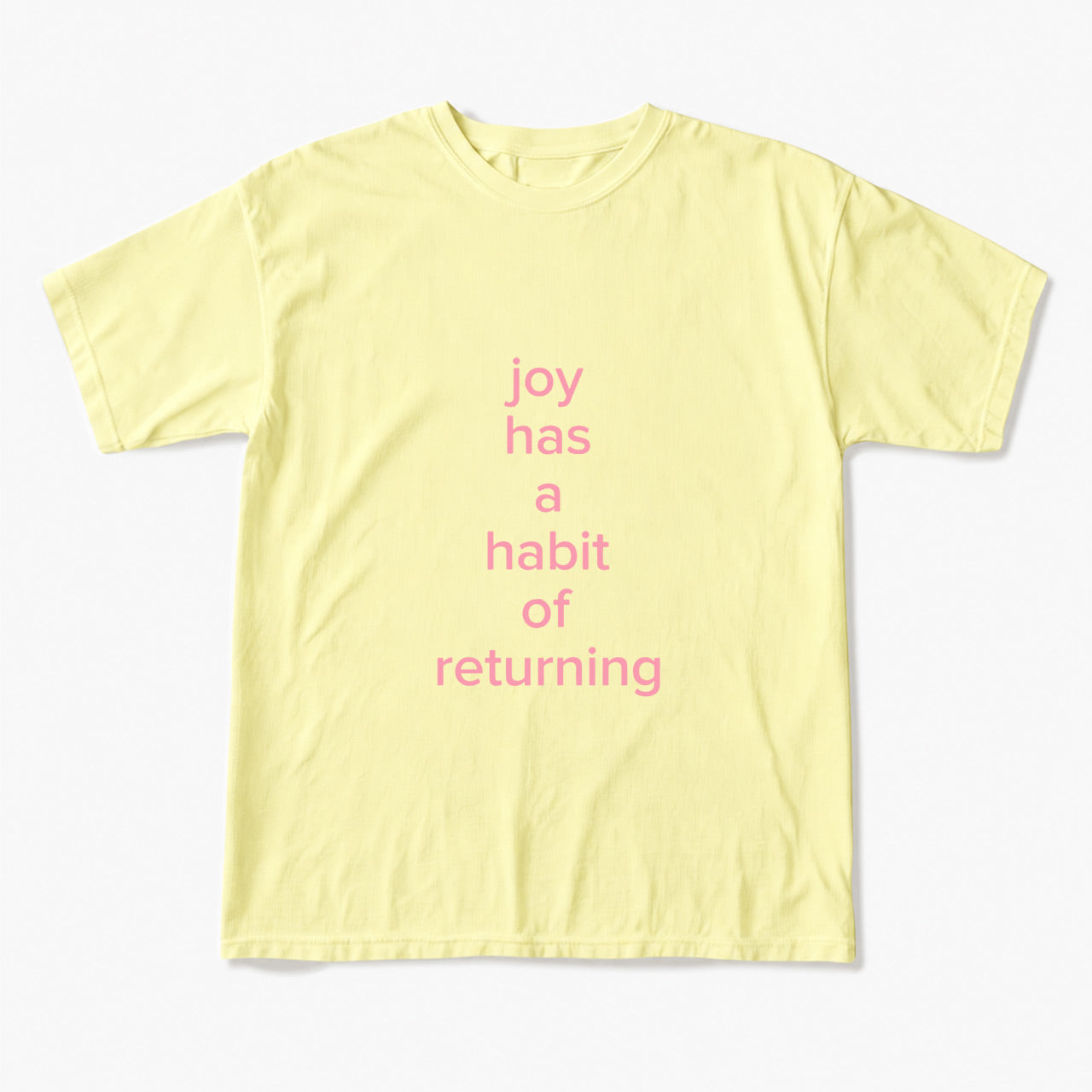 Joy Has A Habit Of Returning T Shirts