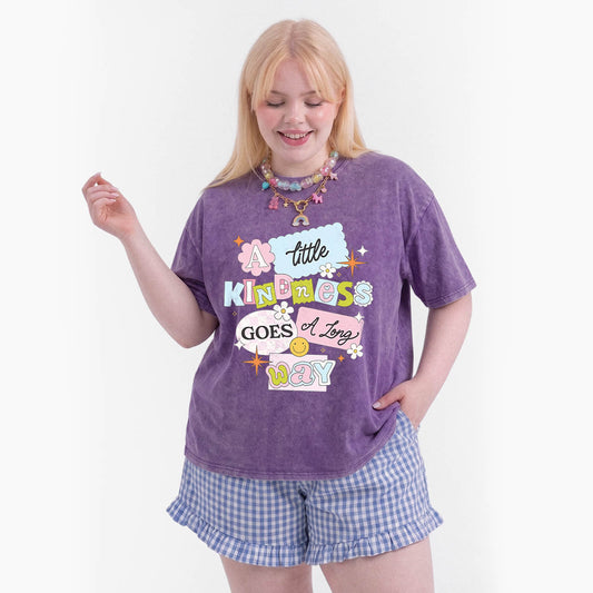 A little Kindness Goes A Long Way Washed Tees