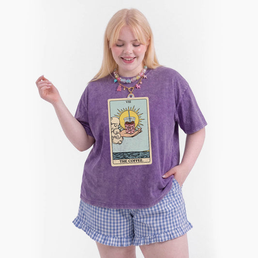 The COFFEE Tarot Card Washed Tees