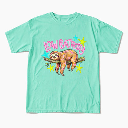 Low Battery Sloth T Shirts