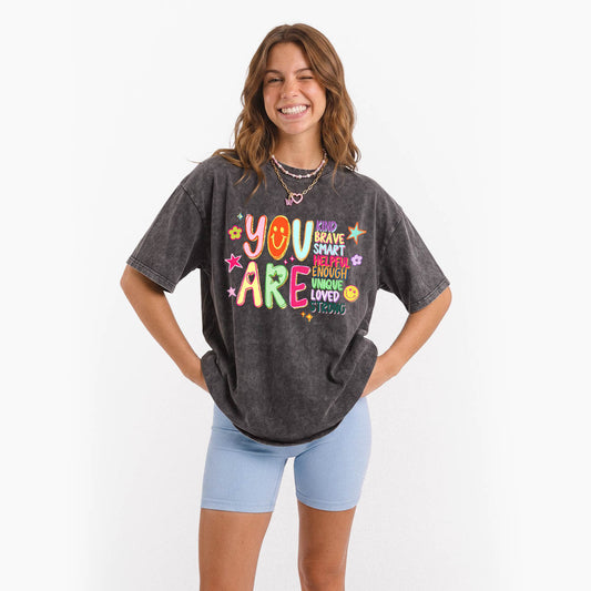 You Are Positive Affirmations Washed Tees