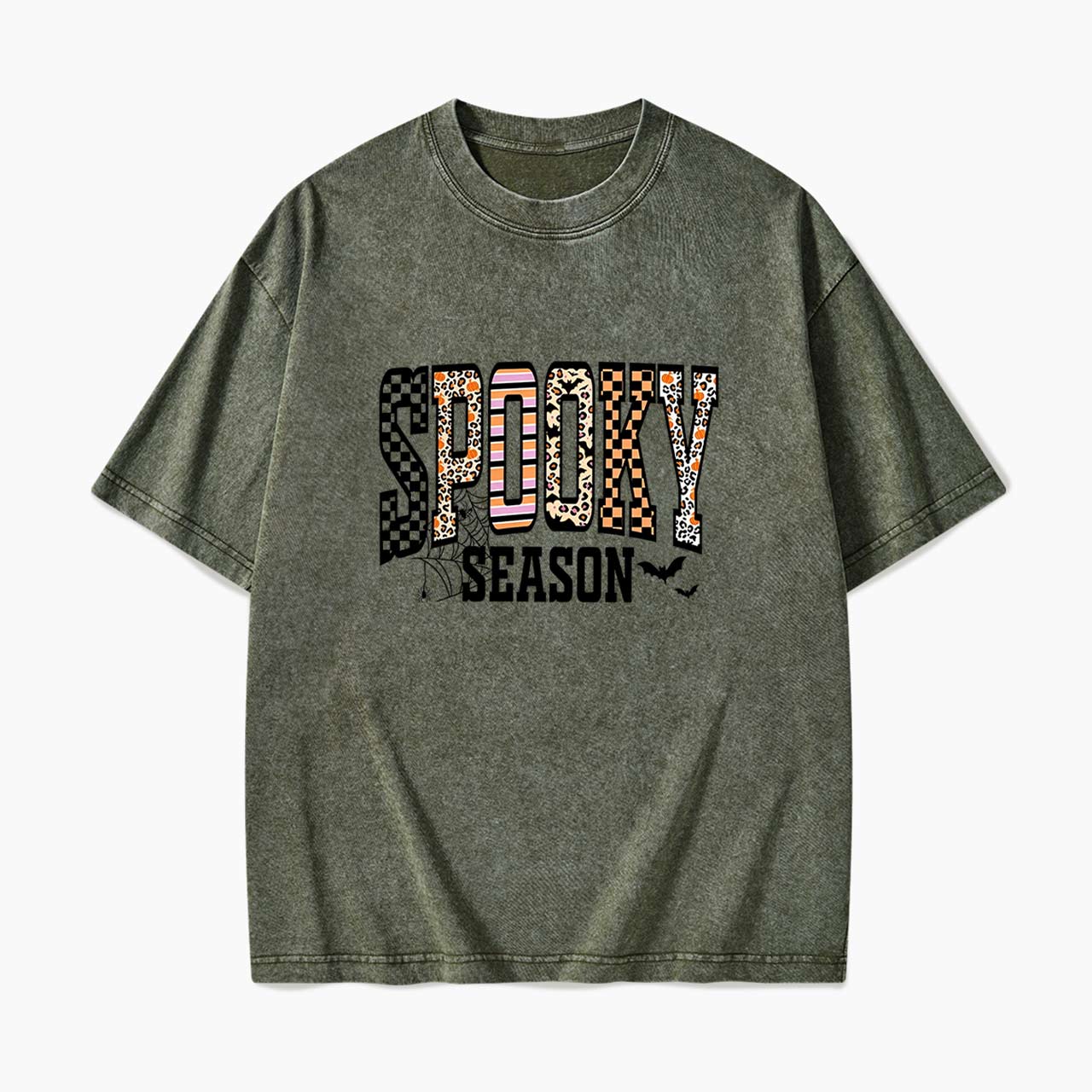 Spooky Season Halloween Washed Tees