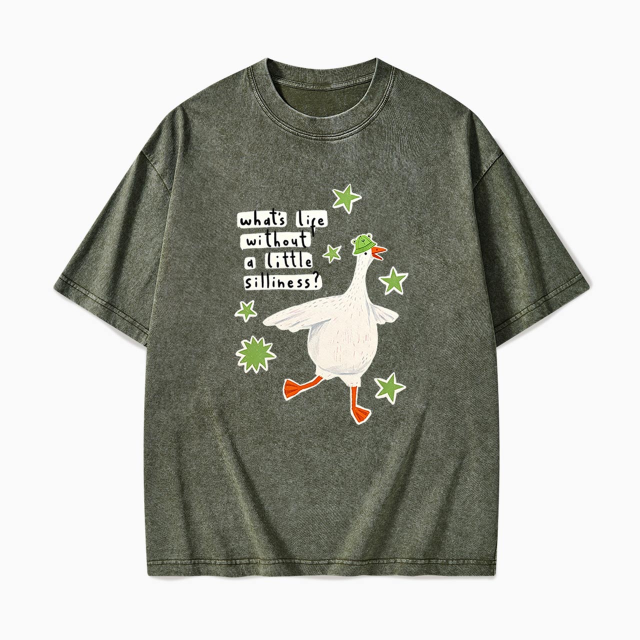 What is Life Without Little Silliness Washed Tees