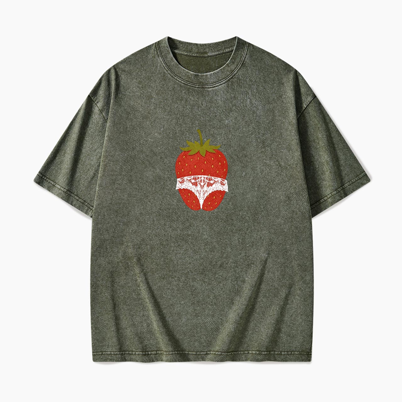 Strawberry Curves Confidence Washed Tees