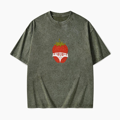 Strawberry Curves Confidence Washed Tees