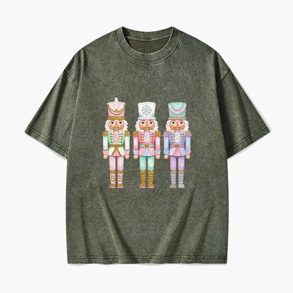 Pastel Soldier Christmas Washed Tees