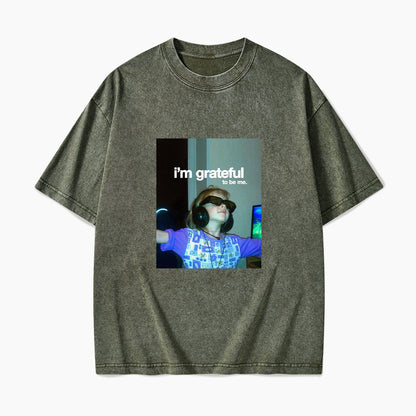 I am Grateful Aesthetic Washed Tees