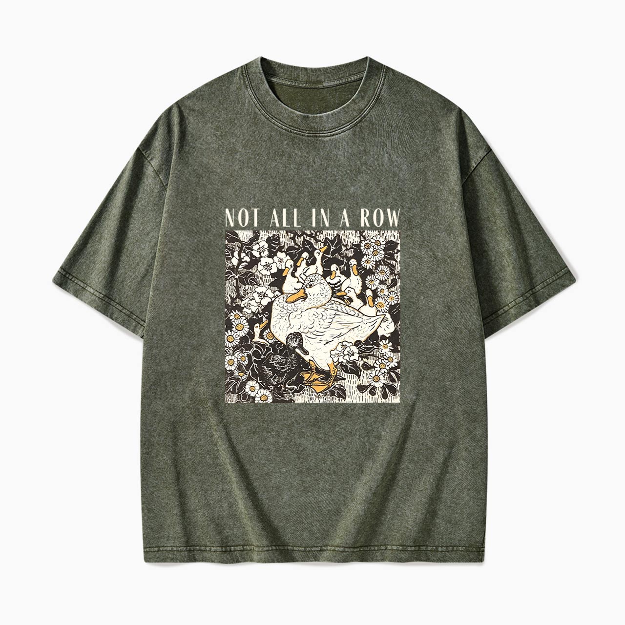 Ducks Not all in A Row Washed Tees