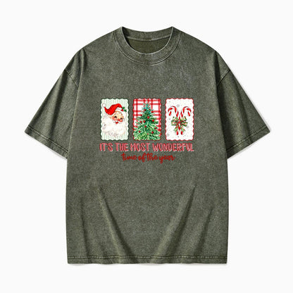 It is the most Wonderful Time of the Year Christmas Washed Tees