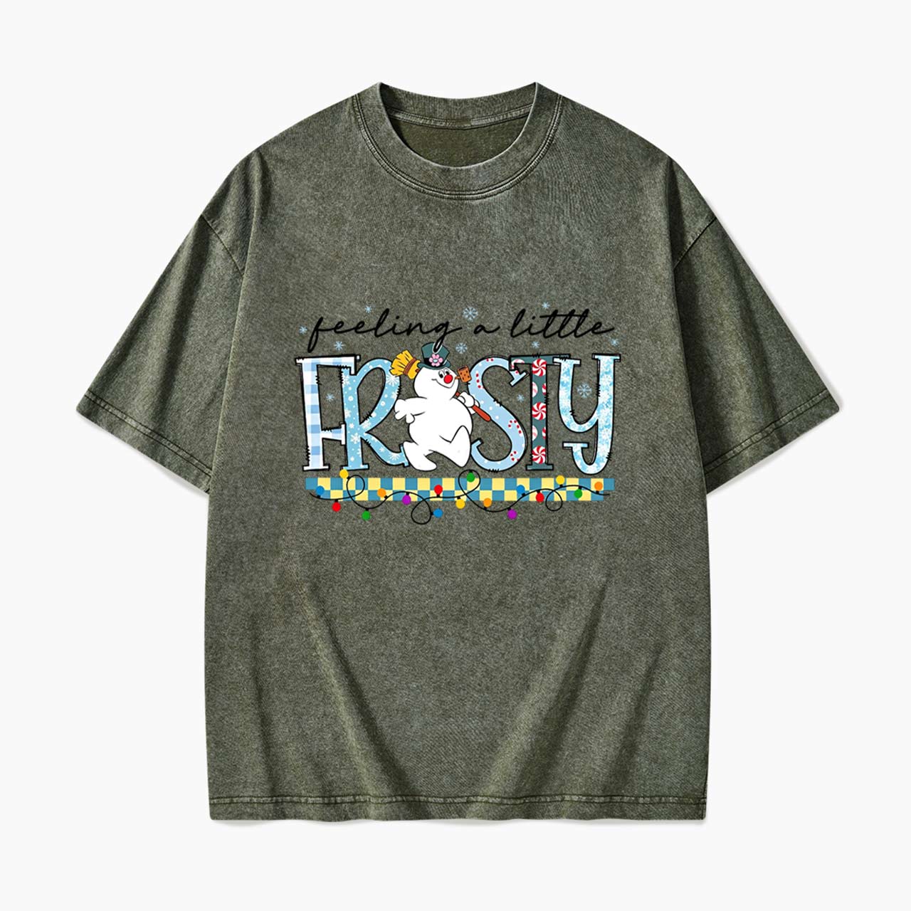 Feeling a Little Frost Christmas Washed Tees