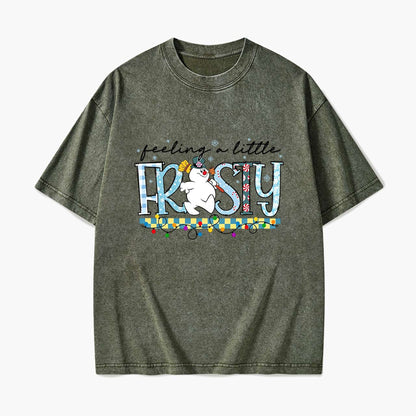 Feeling a Little Frost Christmas Washed Tees