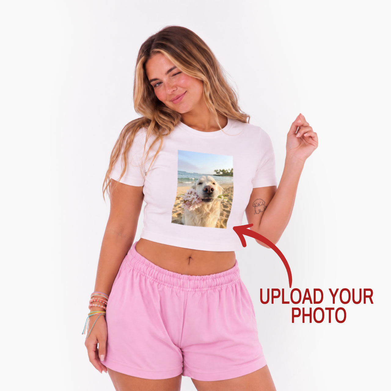Custom Personalized Text Photo Baby Tee Jellypine