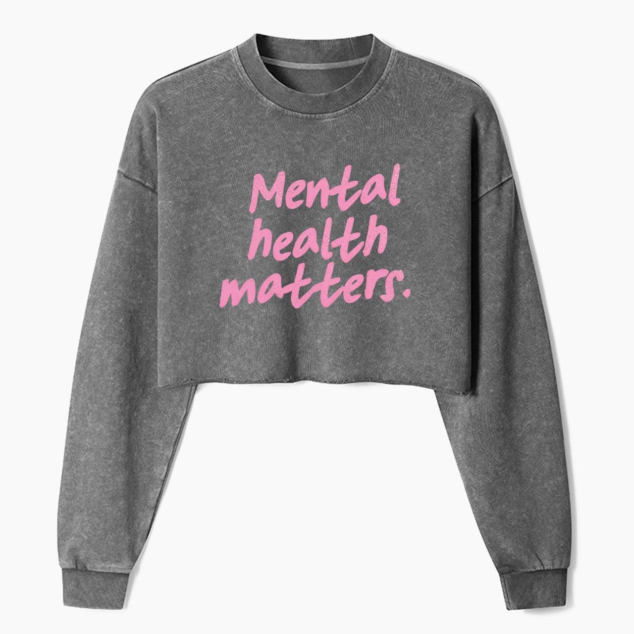 You are Doing Amazing Sweetie Crop Washed Sweatshirts