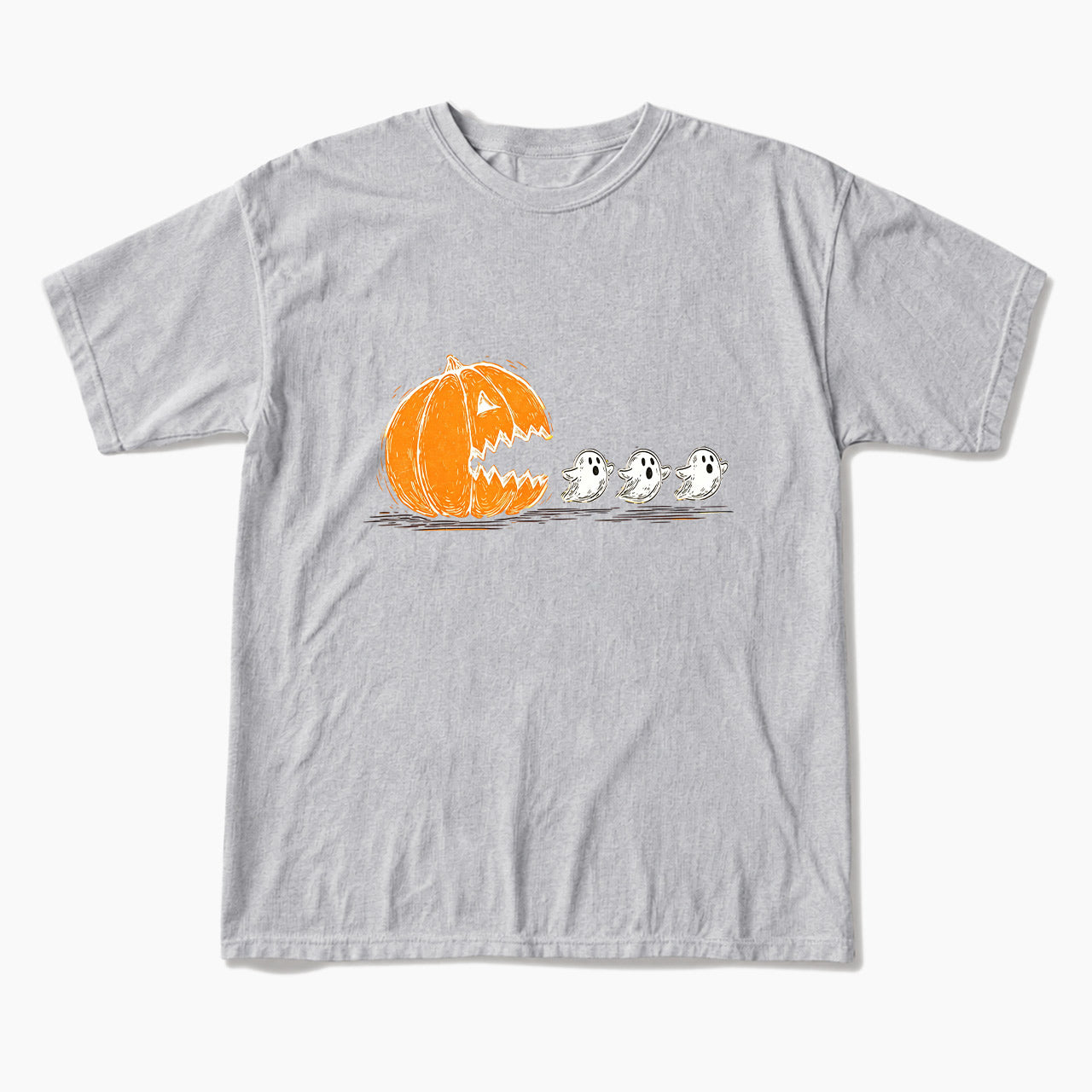 Pumpkin Chasing Ghost Halloween T Shirts