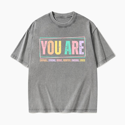 You Are Inspirational Washed Tees