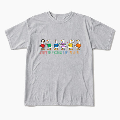 Accept Understand Love Advocate Goose T Shirts