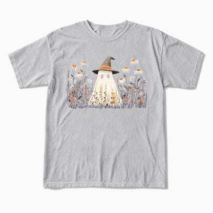 Floral Ghost Halloween T Shirts