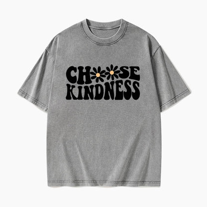 Choose Kindness Daisy Washed Tees