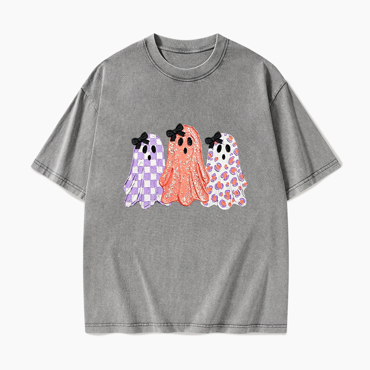 Pastel Ghost Trio Halloween Washed Tees