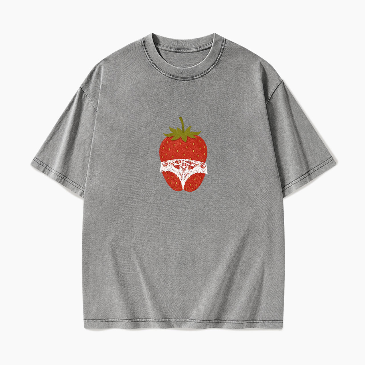 Strawberry Curves Confidence Washed Tees
